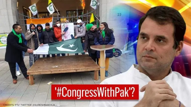 BJP accuses Overseas Congress of raising Pakistan flag in Germany; IOC mounts explanation Pakistan flag