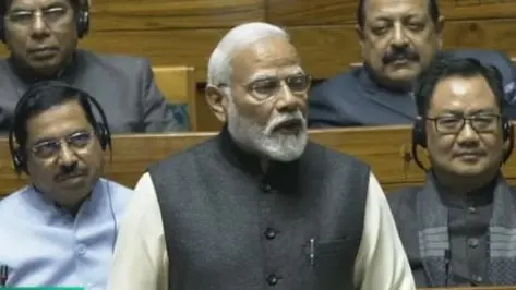 PM Modi in Parliament
