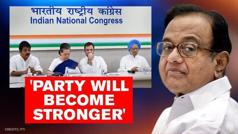 Chidambaram predicts brighter future for Congress, says 'discontent brings about change' Chidambaram
