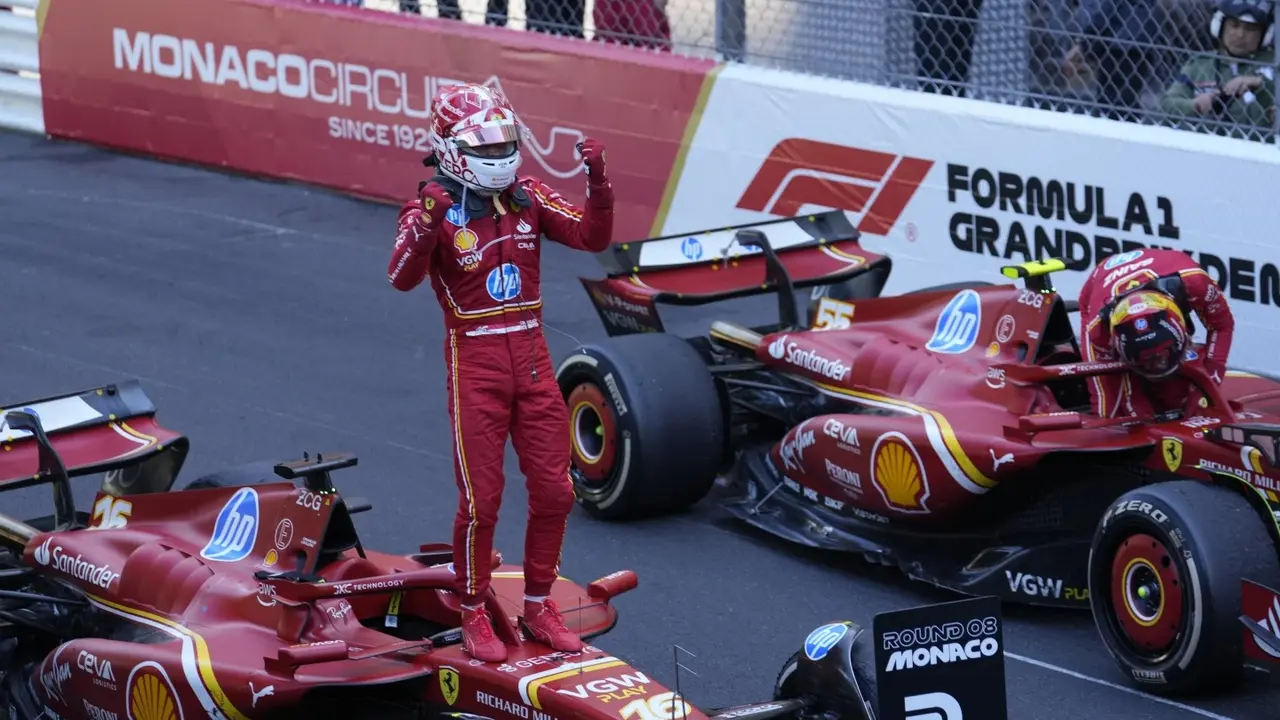 Ferrari’s Leclerc wins F1 Monaco GP after 1st-lap crash takes out Perez and 2 other cars Charles Leclerc wins Monaco GP
