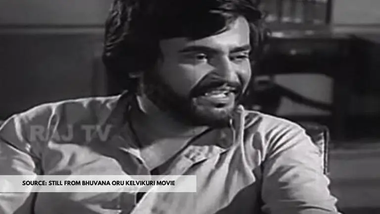 DYK Rajinikanth played his first ever positive role in 'Bhuvana Oru Kelvikkuri'? Rajinikanth