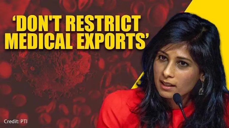 IMF's Gita Gopinath tells nations to refrain from restricting medical exports amid Covid IMF