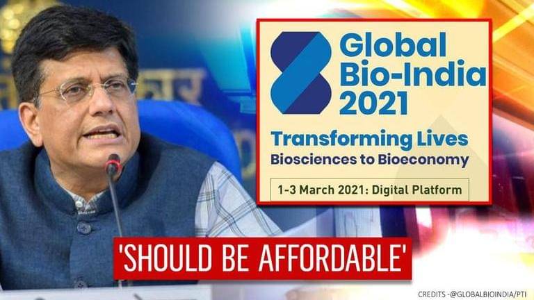 Piyush Goyal says innovation should be affordable at Global Bio-India ...