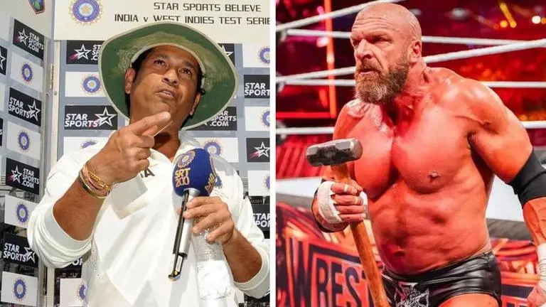 'Sachin, the master blaster, my friend': WWE legend Triple H's wish for Tendulkar- WATCH WWE legend Triple H wishes Sachin Tendulkar on his birthday; 'You've inspired generations'