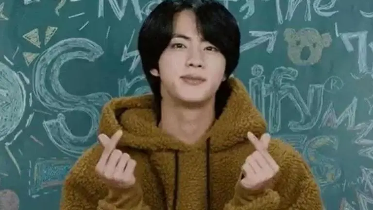BTS' Jin sends 'finger hearts' to fans on b'day; here's what it means in Korean culture BTS
