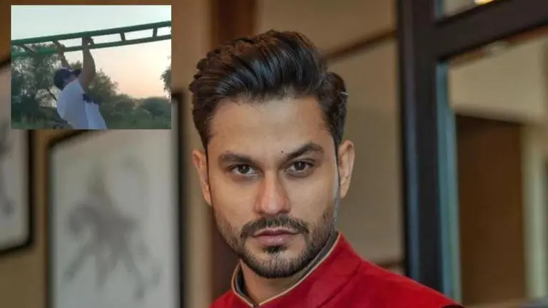 Kunal Kemmu shares a fun 'expectation vs reality' video post of climbing monkey bars Kunal Kemmu