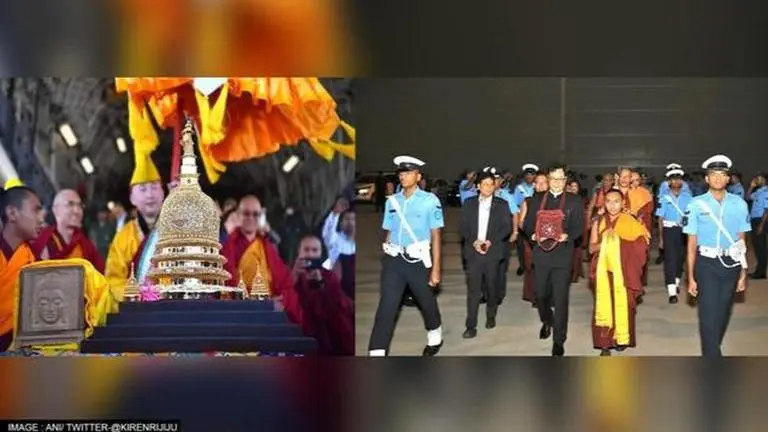 Kiren Rijiju-led delegation carrying Lord Buddha's relics from India arrive in Mongolia Lord Buddha