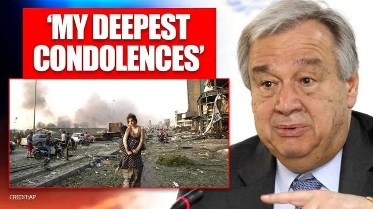 Beirut explosion: UN chief expresses 'deepest condolences' to victims' families Beirut explosion