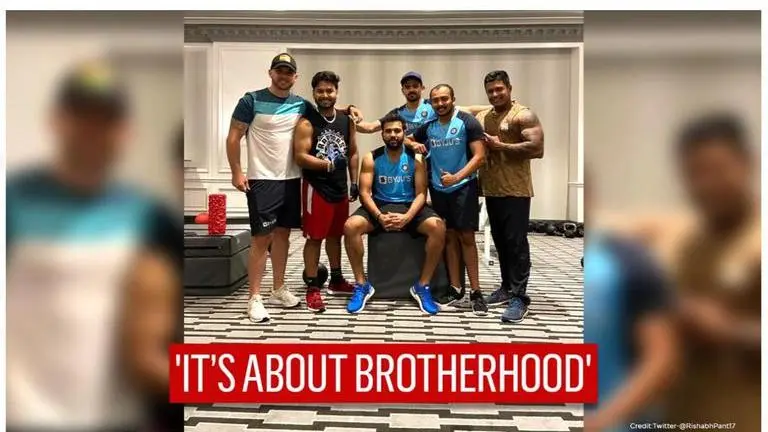 Rishabh Pant shares gym pic after working out with team-mates Rohit Sharma & Prithvi Shaw Rishabh Pant