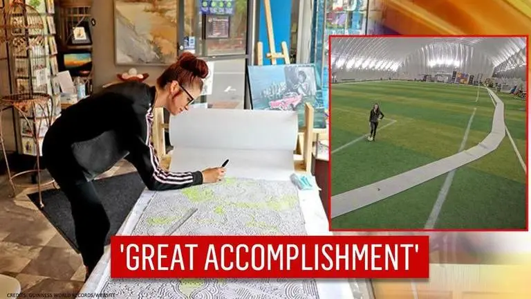American woman makes largest hand-drawn maze, bags Guinness World Records world record