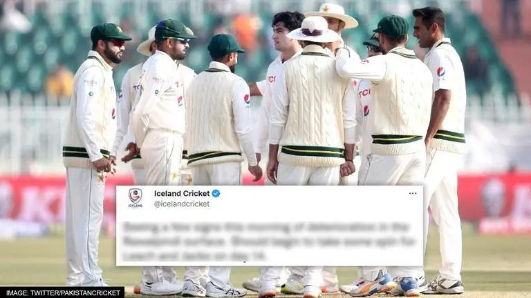 Pakistan vs England, PAK vs ENG, Rawalpindi pitch, Iceland Cricket, Iceland Cricket trolls Pakistan, Ramiz Raja, Babar Azam, Ben Stokes, Pakistan pit