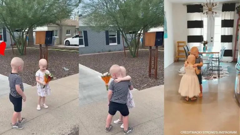Video of 3-yr-old reuniting with friend after cancer treatment leaves netizens teary-eyed 3-year-old