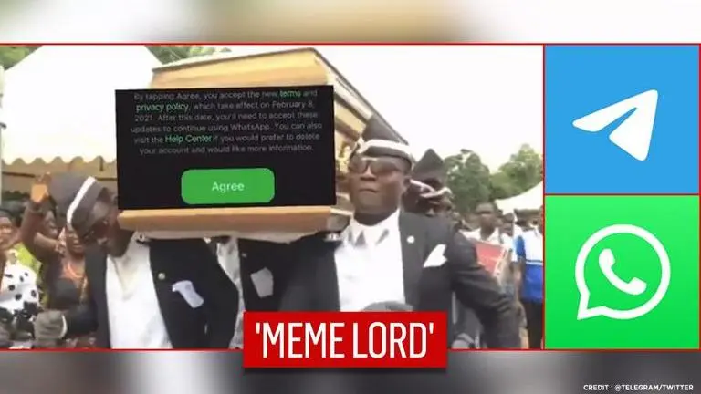 Telegram trolls WhatsApp's new privacy policy with coffin dance video, netizens impressed Telegram