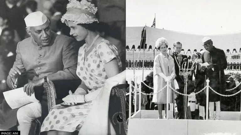 When Pt Nehru invited Queen Elizabeth II as Guest of Honour on Republic Day 1961; See pics Queen Elizabeth II with Pandit Jawaharlal Nehru