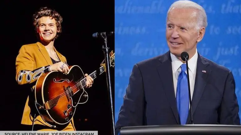 Harry Styles supports Joe Biden during US elections; asks fans to 'vote with kindness' Harry Styles