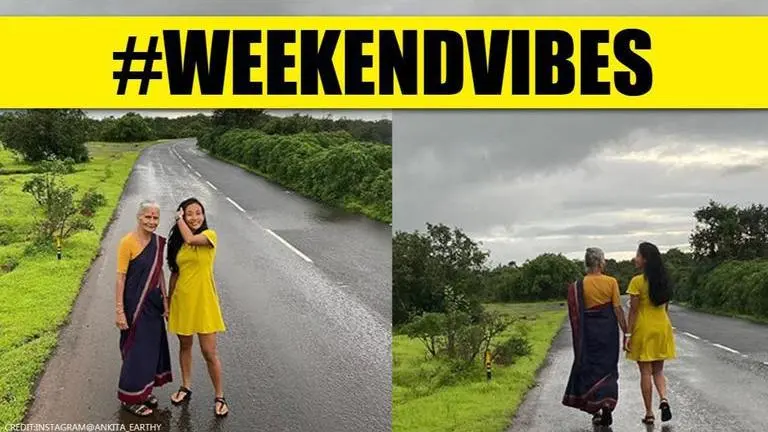 Ankita Konwar reminisces the day she enjoyed a walk in rains with her mom-in-law; see pics Ankita Konwar's Instagram post with Usha Soman