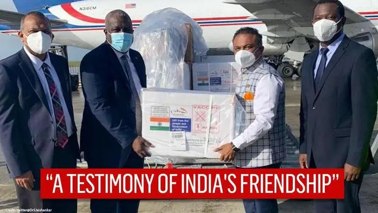 Guyana receives 80,000 doses of 'Made in India' COVID-19 vaccines under 'Vaccine Maitri' Guyana