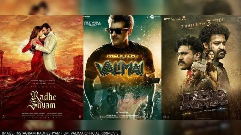 From 'RRR' to 'Valimai', see updated release dates of South Indian films arriving in 2022 RRR, Radhe Shyam, Valimai, Acharya, 2022 south indian film, South Indian films in 2022