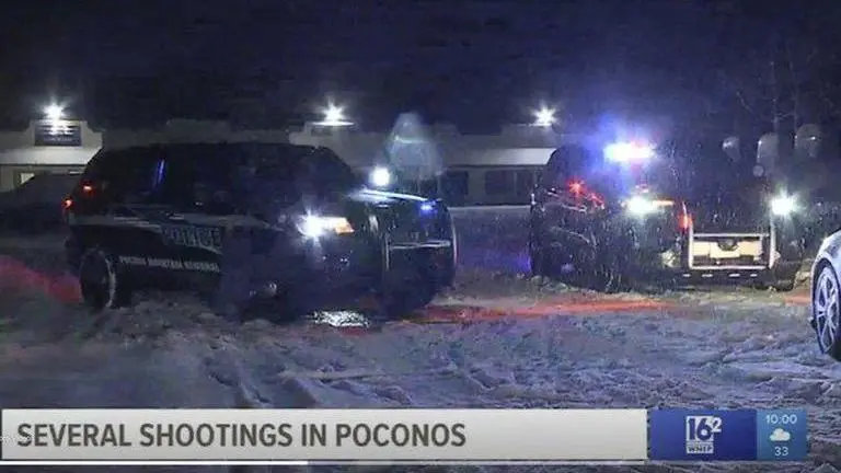 US: 4 hurt in string of shootings in Pocono Mountains community
