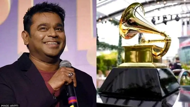 Grammy Awards 2022: AR Rahman perfects red carpet fashion at gala event with son; See pic Grammy Awards 2022
