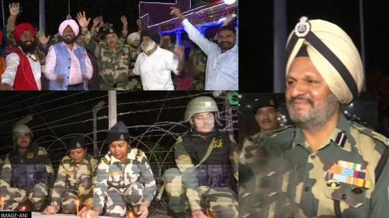 BSF officers celebrate Diwali with locals at international border along J&K BSF