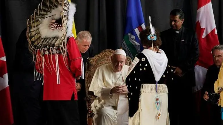 Indigenous leaders, residential school survivors react to Pope Francis apology