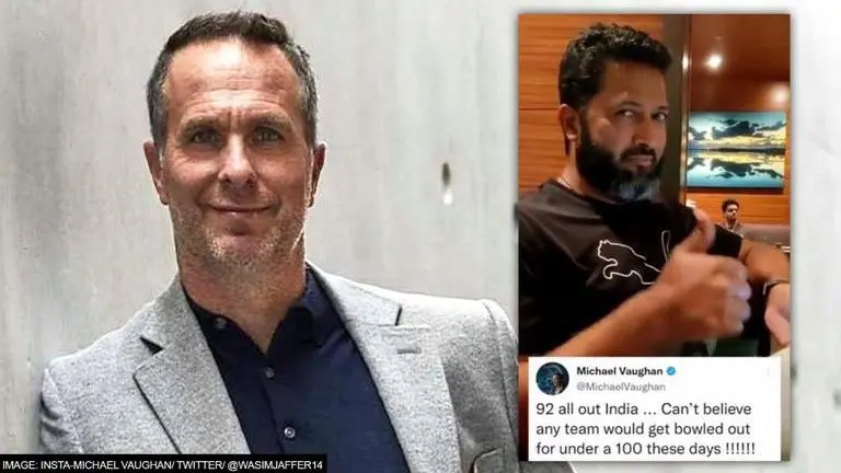 Michael Vaughan's 'brilliant' response to Wasim Jaffer's trolling: 'Have to admit it...' Michael Vaughan
