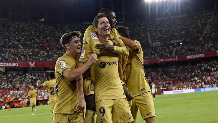 Barcelona newcomers lead 3-0 win at Sevilla, Real Madrid rally for a 2 ...