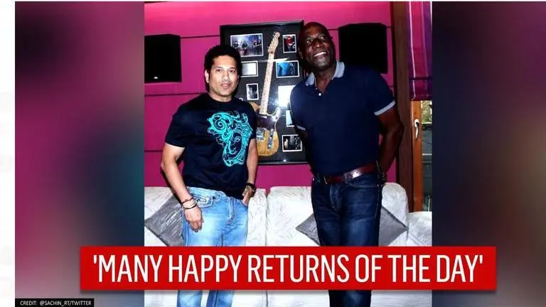 Sachin Tendulkar wishes Vivian Richards 'happiness & good health' as he turns 69 Sachin Tendulkar