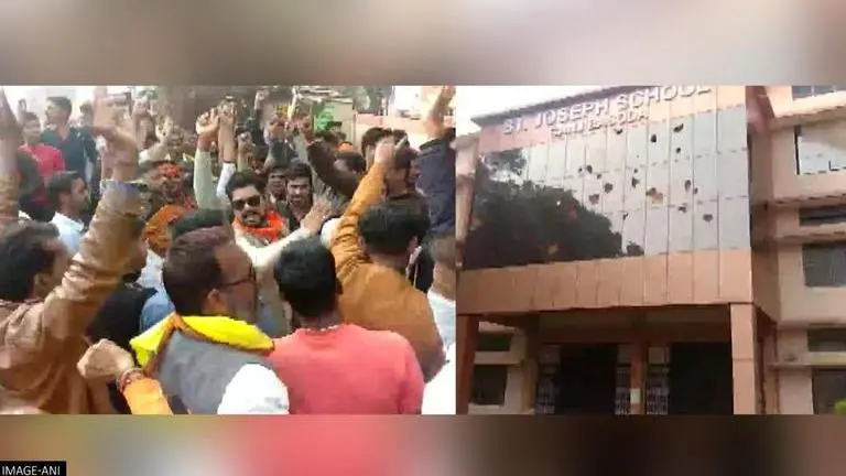 MP: Mob vandalises St. Joseph school in Vidisha claiming religious conversions of students Madhya Pradesh