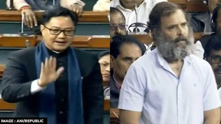 Rijiju shuts down Rahul’s ‘wild allegation’ spree in Parliament; 'We expect seriousness' Kiren Rijiju