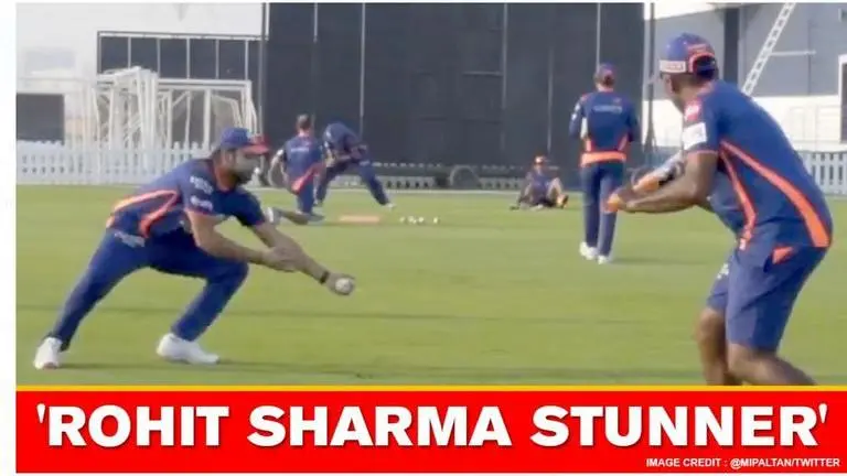 IPL 2020: After his pyrotechnics with the bat, Rohit Sharma pulls off a one-handed stunner Rohit Sharma