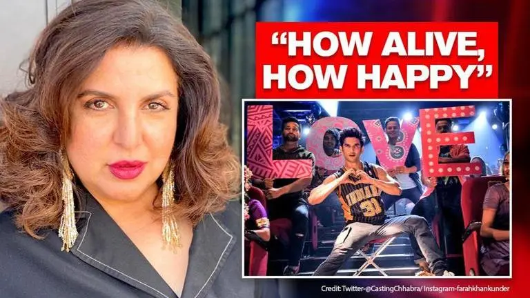 Farah Khan reminisces 'Dil Bechara' title song shoot, remembers Sushant's energy on set Farah Khan