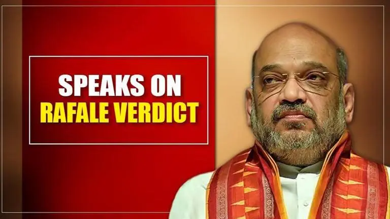 Amit Shah scorches 'malicious, baseless' anti-Rafale campaign after SC's verdicts Amit Shah