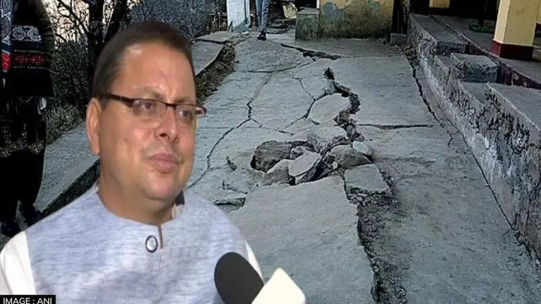 Joshimath rehabilitation work in progress, govt building pre-fabricated houses: CM Dhami Joshimath land subsidence