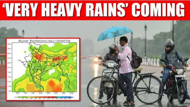 Delhi-NCR & Haryana to face heavy-to-very heavy rainfall from July 28 to 30: Skymet Delhi