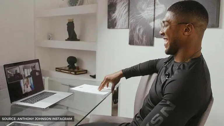 Anthony Joshua catches up with fellow FIFA 21 Groundbreakers Thierry Henry & Kylian Mbappe Anthony Joshua