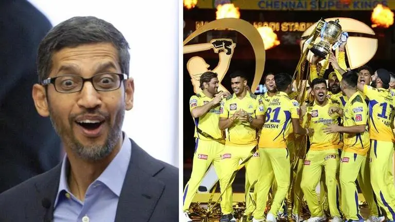 Google CEO Sundar Pichai's superb reaction after CSK win IPL 2023 breaks the internet Google CEO Sundar Pichai's superb reaction after CSK win IPL 2023 breaks the internet