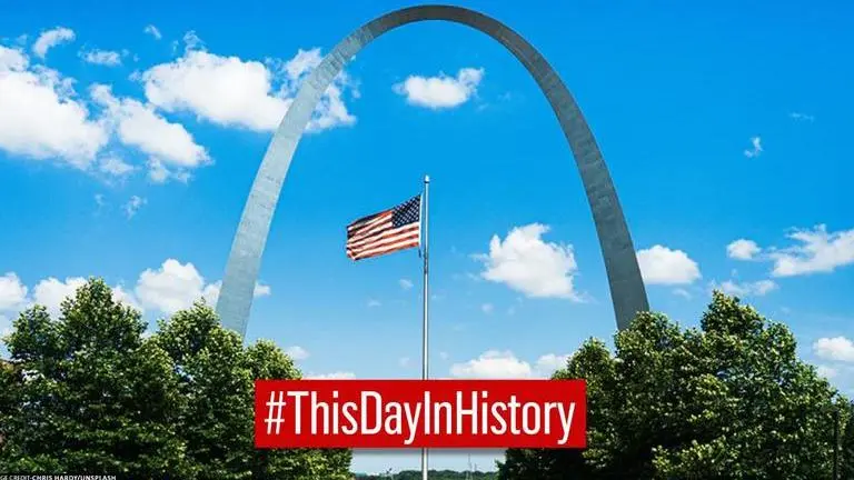 World's tallest arch of St Louis gateway was completed on this day in 1965; read details World's tallest arch
