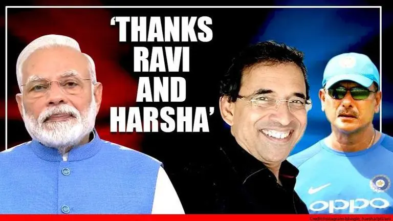 PM Narendra Modi thanks Harsha Bhogle & Ravi Shastri for supporting 'Janta Curfew' Narendra Modi