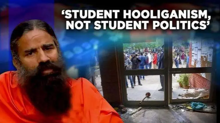 'Educational institutions turning hotbeds for gangwars' says Baba Ramdev over JNU violence Baba