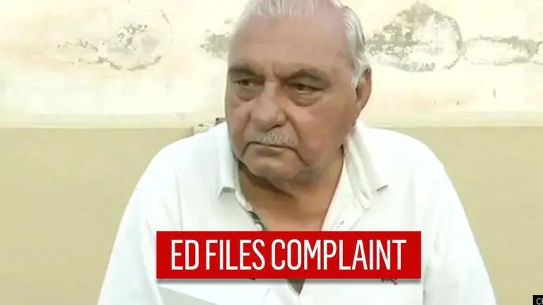 ED files complaint against former Haryana CM Hooda, 21 others in Panchkula land scam ED files complaint against former Haryana CM Bhupinder Singh Hooda, 21 others in Panchkula land scam