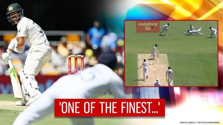 Rohit Sharma takes blinder at slip to dismiss David Warner as India strike early at Gabba Rohit Sharma