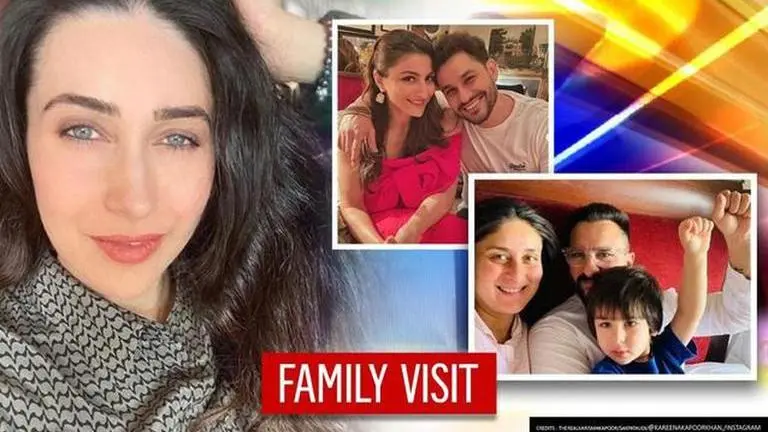 Karisma Kapoor, Soha Ali Khan and Kunal Kemmu visit to Saif and Kareena's newborn baby Saif Ali Khan