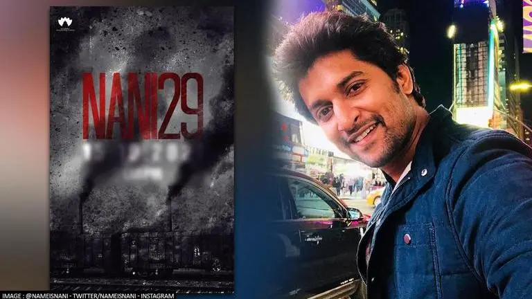 'Nani29': Actor Nani teases upcoming movie; to be announced on October 15 Nani, Nani29 poster