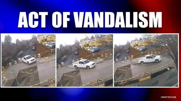 US: Man arrested for causing $30k damage after driving through wet concrete US