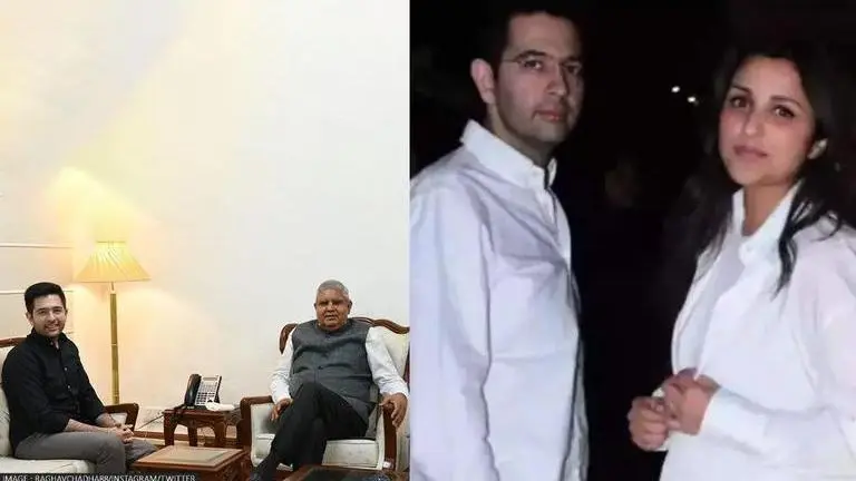 Raghav Chadha-Parineeti wedding rumour: MP meets VP Dhankar after quip in Parliament Raghav Chadha