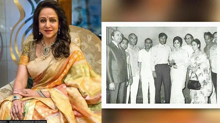 Hema Malini, Hema Malini shares old pic, Johny Mera Naam, Dev Anand, Hema Malini shares muhurat pictures