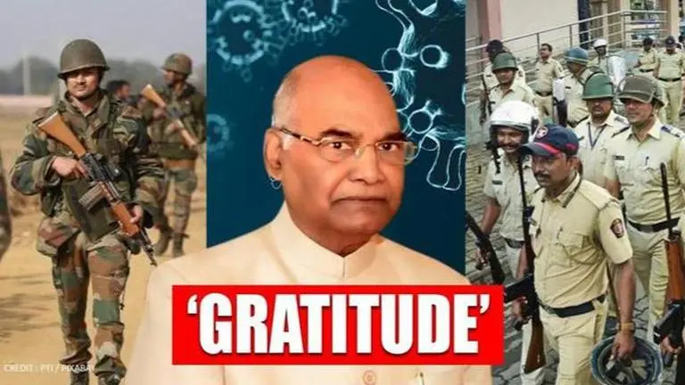 COVID-19: President Kovind lauds 'sensitivity' & 'professionalism' of security forces President Kovind