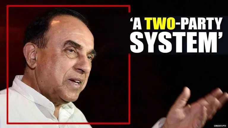 Subramanian Swamy suggests 2-party system in national interest - BJP & a reformed Congress Subramanian Swamy